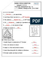 FESTIVALS Worksheet 1 PDF