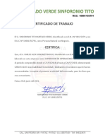 Certificado de Trabajo Carlos Basilio