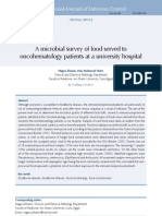 a microbial survey of food served at a university hospital-2011