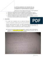 Pasos para resolver ecuaciones diferenciales mediante la Transformada de Laplace