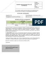 Certificado Gestion Final Sociedad Portuaria Del Dique 282