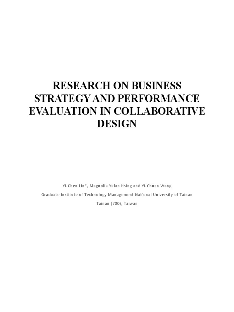 Collaborative Design in Business Strategy | PDF | Strategic Management ...