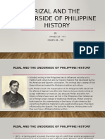 Rizal and The Underside of Philippine History: BY: (PAGES 29 - 47) (PAGES 48 - 78)