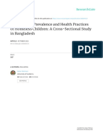 Malnutrition Prevalence and Health Practices of Homeless Children: A Cross-Sectional Study in Bangladesh