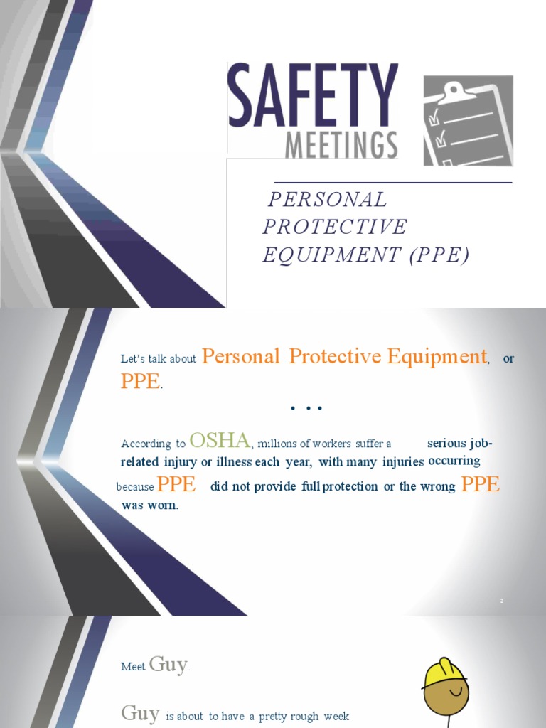Personal Protective Equipment (Ppe) PDF Personal Protective