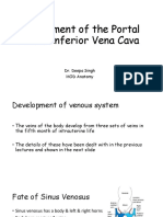 Development of The Portal Vein & Inferior Vena Cava