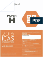 2016 ICAS Mathematics Paper H