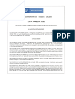 RESOLUCION 624 DEL 26 DE MARZO DEL 2020. Reglamento Interno Del CENTRO DE LOGISTICA Y TRANSPORTE