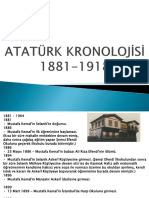 Atatürk Kronolojisi (Kpss Için)