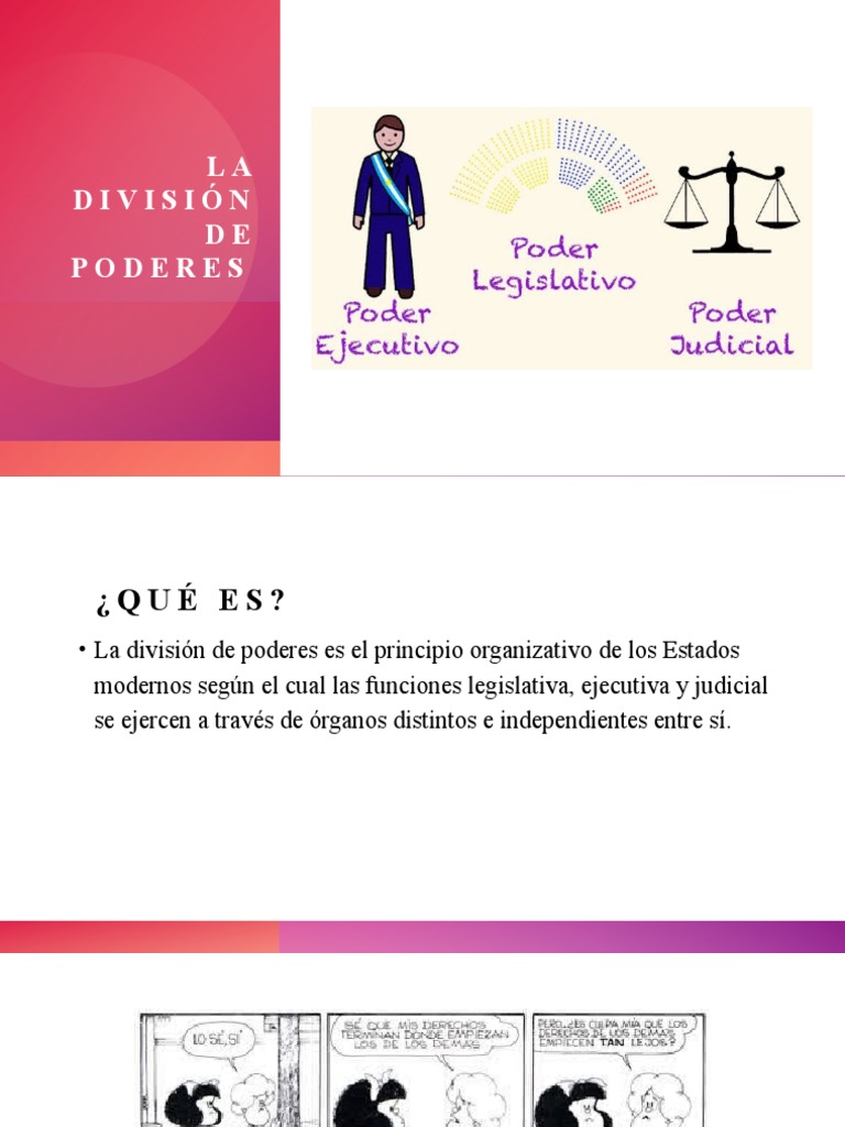 La División de Poderes | PDF | Ejecutivo (gobierno) | Separación de poderes