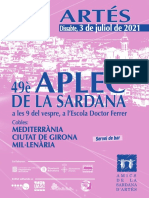 Programa Del 49è Aplec de La Sardana D'artés