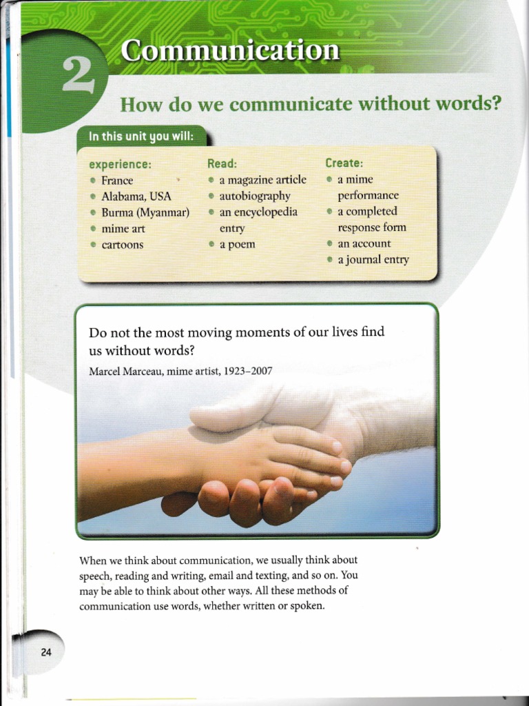Unit 2 Communication | PDF | Visual Impairment