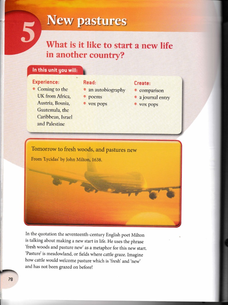 Unit 5 New Pastures PDF Crossword