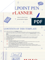 Ballpoint Pen Planner by Slidesgo