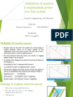 Introduction Definition of Reactive Power and Its Requirement Power Flow in Two Bus System