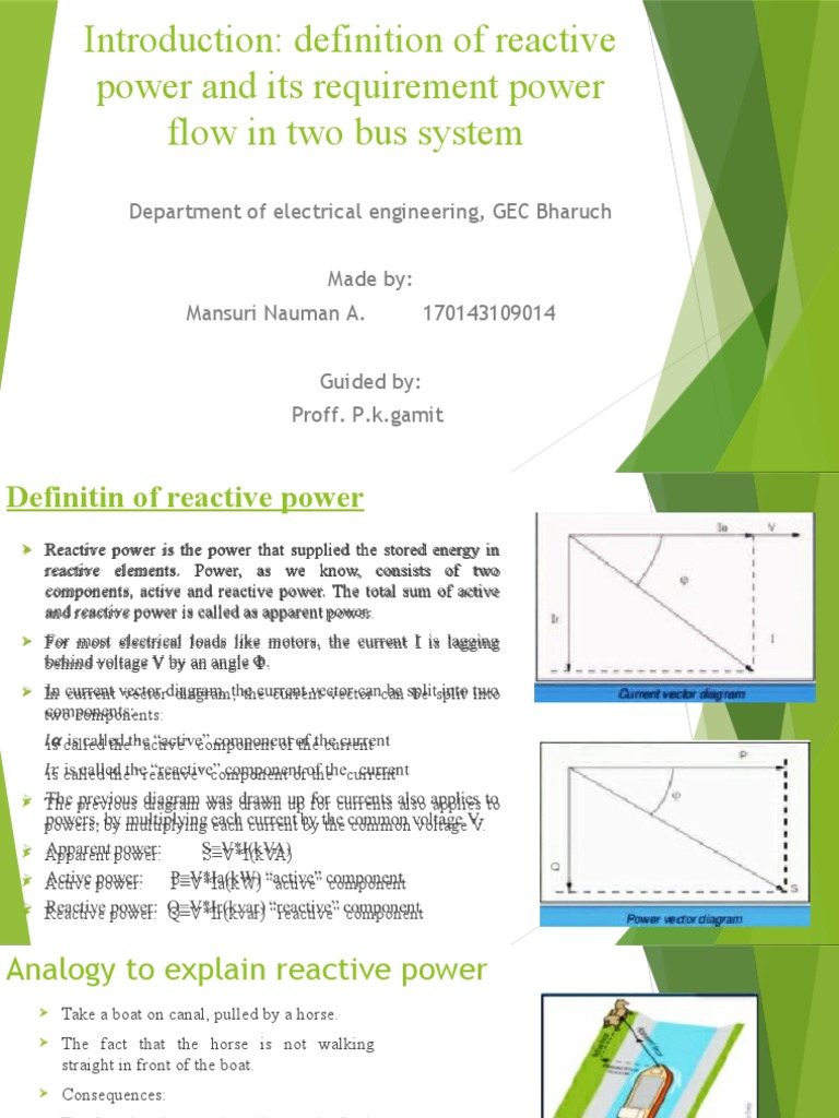 Reactive Power in Power Systems | PDF | Ac Power | Electric Power ...