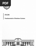 IM201-Fundamentals of Database Systems