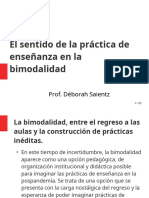 El sentido de la práctica docente en la bimodalidad