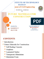 Future Materials For Construction: Department of Civil Engineering