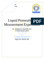 Liquid Permeability Measurement Experiment