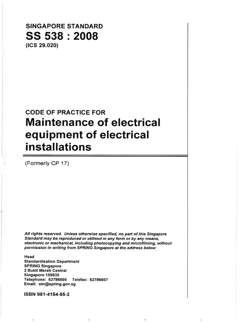 SS538 Maintenance of Electrical Equipment PDF