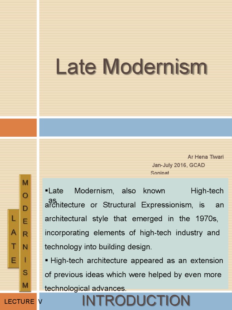 CHARACTERISTICS OF LATE MODERNITY visual data 2