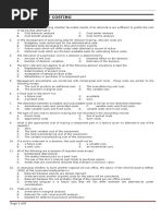 Quiz On Relevant Costing: Theories