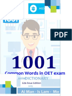 1001 Common Words in OET Exam Mini-Dictionary