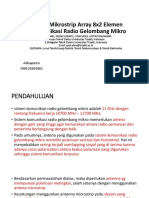 Antena Mikrostrip Array 8x2 Elemen Untuk Aplikasi Radio Gelombang Mikro