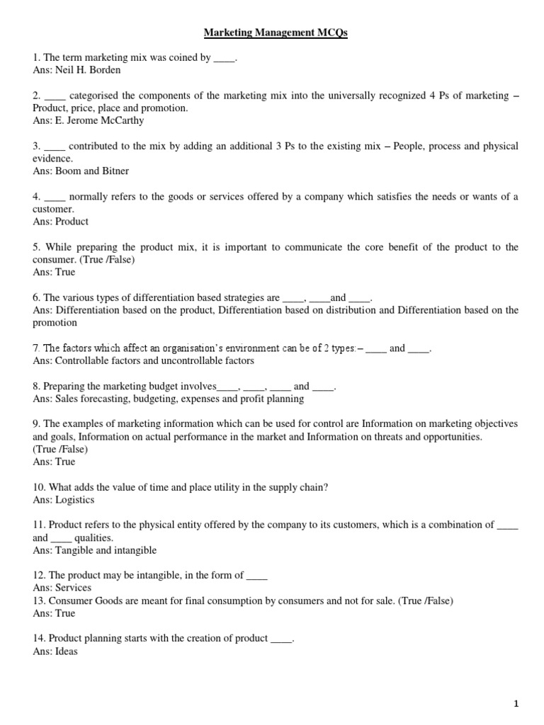Marketing Management Class 12 MCQs Questions with Answers visual data 2