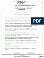 Definitions - Topic 20 Biotechnology and Genetic Engineering - CAIE Biology IGCSE