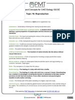 Definitions - Topic 16 Reproduction - CAIE Biology IGCSE