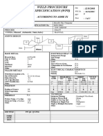 Weld Procedure Specification (WPS) : According To Asme Ix