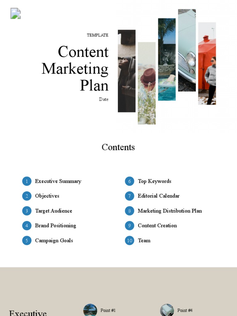 Content Marketing Plan Template | PDF | Brand | Marketing
