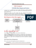 Microprocessor: MICROPROCESSOR: Block Diagram and Features Ock Diagram and Features