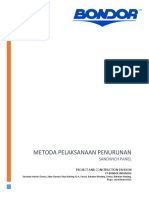 Metoda Pelaksanaan Penurunan: Sandwich Panel