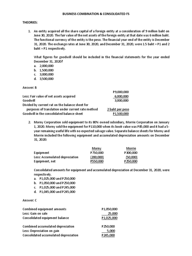 Goodwill Accounting in Business Combinations | PDF | Goodwill ...
