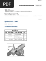 Spindle (Front) - Install: Disassembly and Assembly