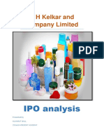 S H Kelkar and Company Limited IPO Analy