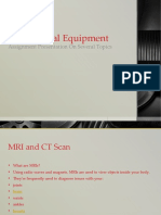 Radiological Equipment: Assignment Presentation On Several Topics