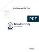 Services Marketing Mid Term Paper: Submitted By: Muhammad Asif Registration No: 01-222192-011 Dated: 19 May 2021