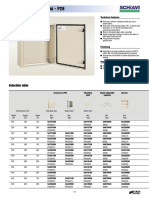 Sheet Steel Enclosures - P28: Selection Table