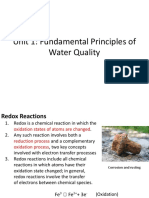 Fundamental Principles of Water Quality Redox Reactions