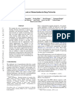 A Closer Look at Memorization in Deep Networks: Ben-Gio Et Al. 2009 Lin & Tegmark 2016