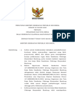 PMK No. 32 TH 2020 TTG Organisasi Dan Tata Kerja Balai Kesehatan Olahraga Masyarakat Bandung