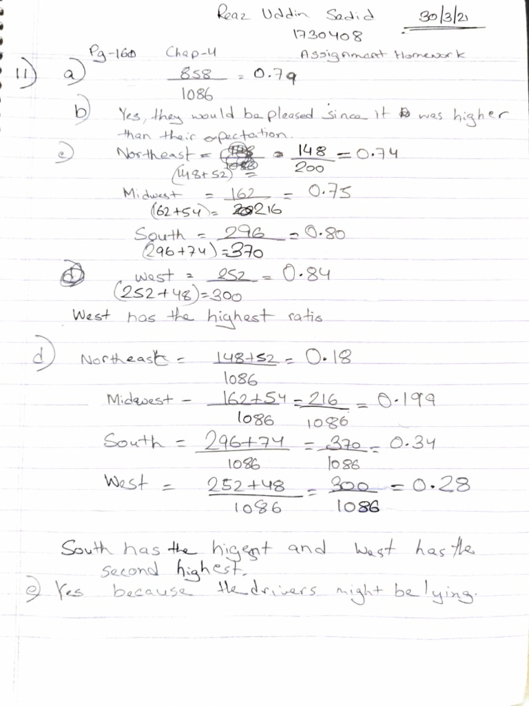 Math Homework Assignment Insights | PDF