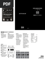 MXR super COMP 箱付き・取説付き Manual MXR Super Comp | PDF | Power Supply | Decibel