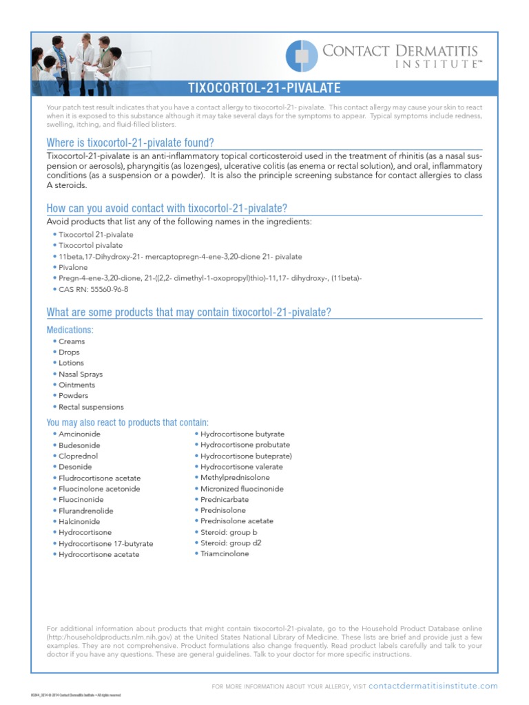 Tixocortol 21 Pivalate | PDF | Corticosteroid | Topical Medication