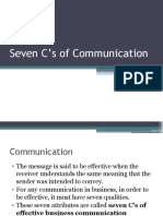 Seven C's of Communication