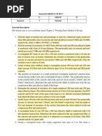 Tutorial-I DESIGN OF RCC: Year Group Semester Tutorial